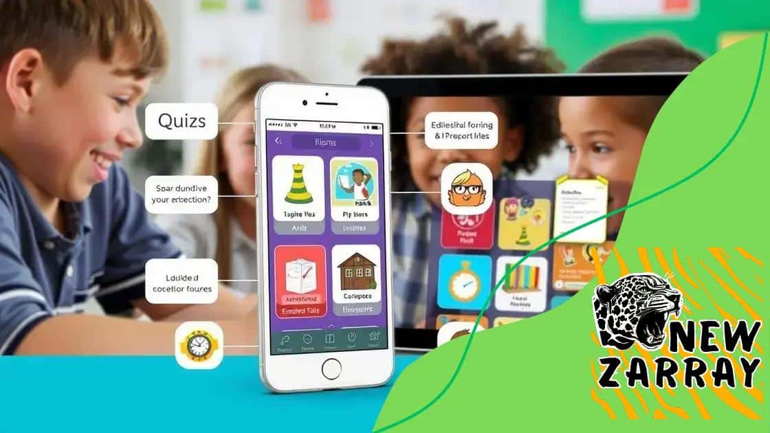 Popular features of educational apps