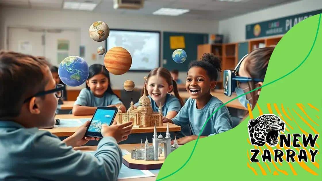 Real-world applications of AR in classrooms